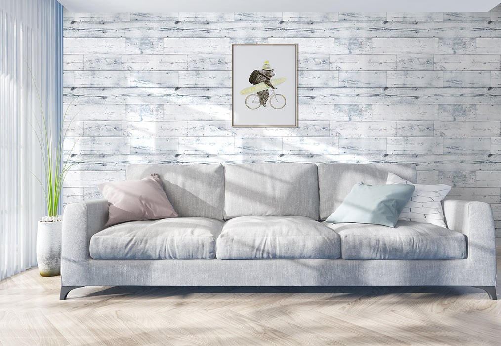 coloribbon peel and stick nordic grey wood grain wallpaper for living room
