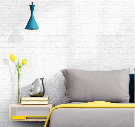 coloribbon white brick peel and stick 3d wallpaper