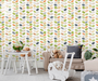 coloribbon peel and stick fresh leaf wall mural for living room