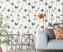 coloribbon peel and stick colorful butterfly pattern wallpaper for living space decoration ideas