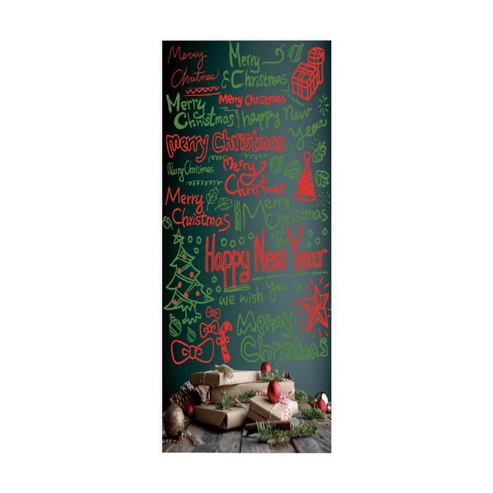 Christmas Door Sticker Festive Party Decoration Wallpaper Wall Sticker - Coloribbon