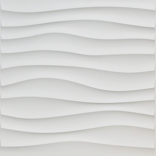 3D PVC White Wave Wall Panel