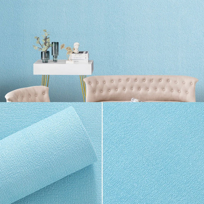 3D Three-dimensional Waterproof Textured Linen Wallpaper