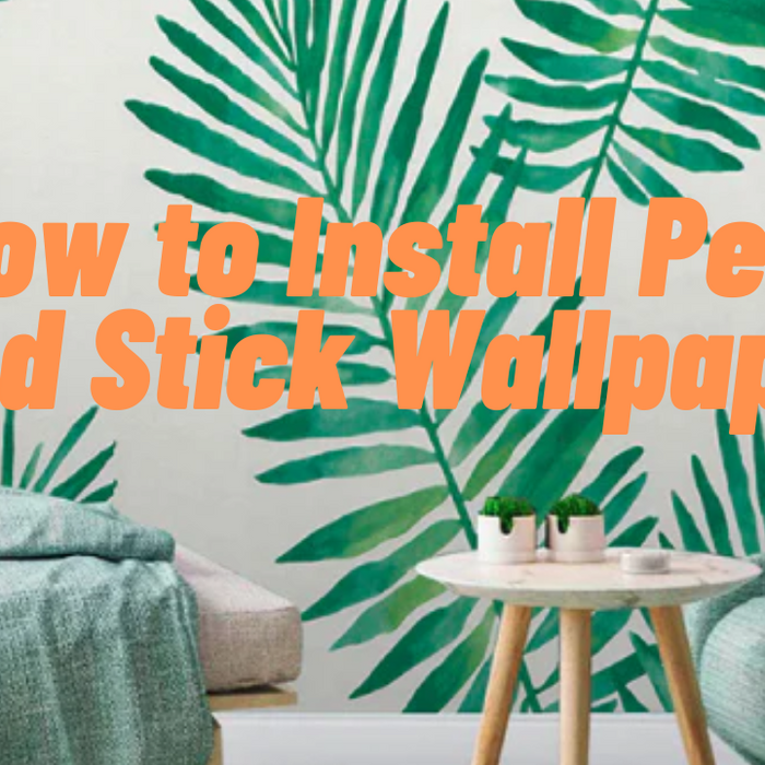 How to Install Peel And Stick Wallpaper | Coloribbon