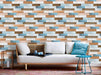 coloribbon peel and stick vintage colorful wood grain wall murals