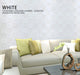 Coloribbon white peel and stick 3d wall paper with fashionable and good-looking