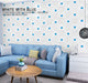 coloribbon white with blue peel and stick 3d wallpaper