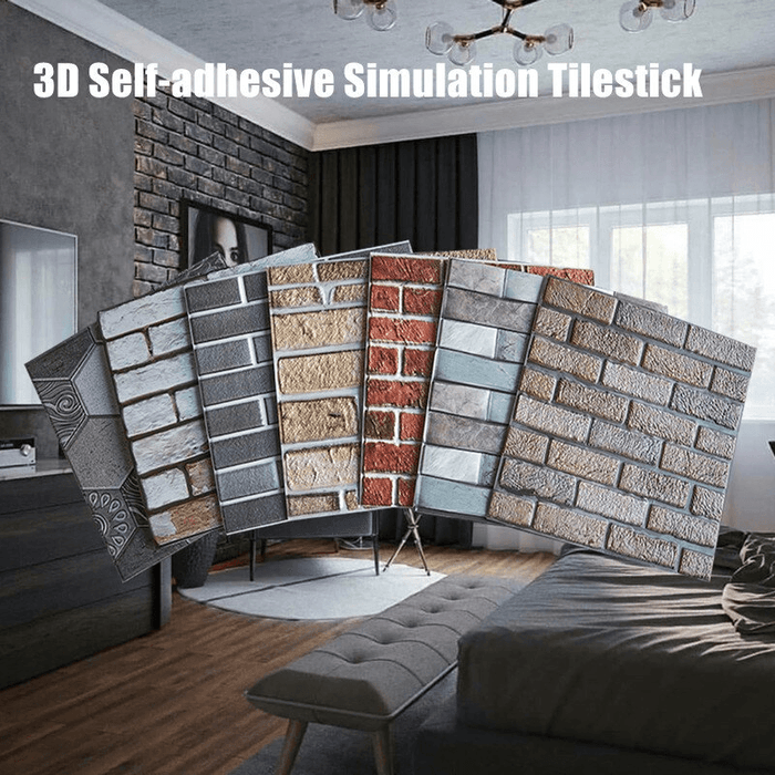 Self-adhesive Brick 3D Wall Panels