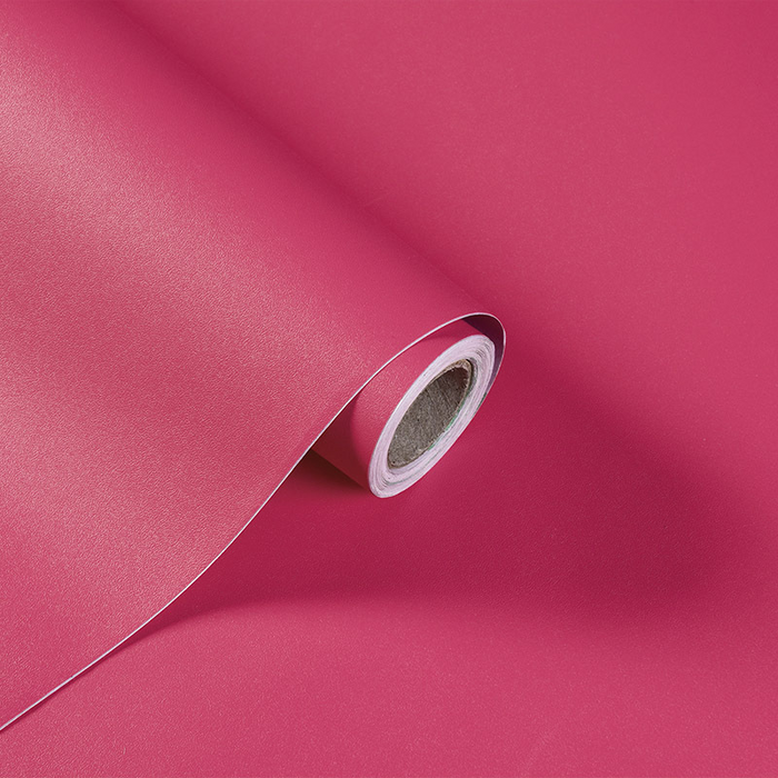 coloriboon self-adhesive simple thickened fuchsia wallpaper
