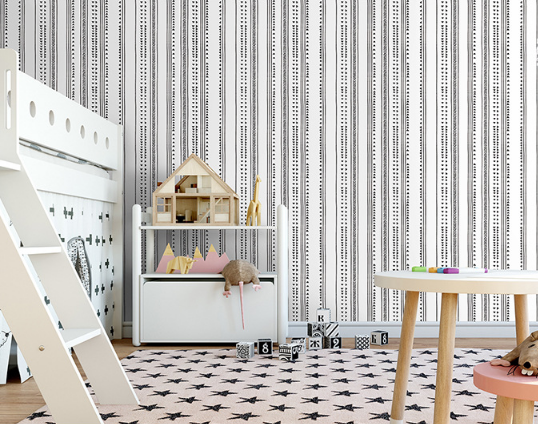 coloribbon new nordic style design wallpaper for kid's room