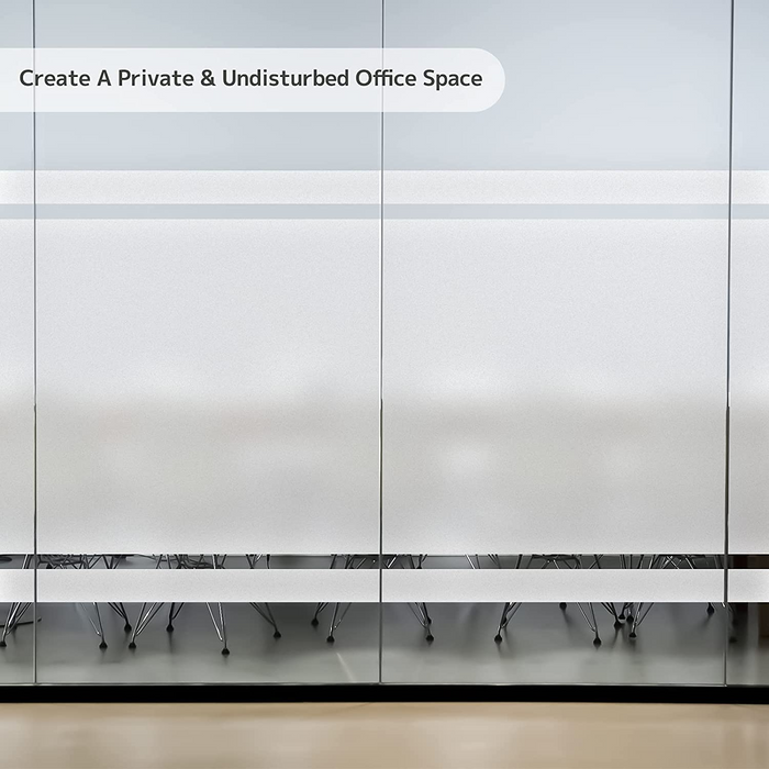 coloribbn glass frosted window sticker can create a private and undisturbed office space