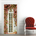 coloribbon peel and stick pvc 3d flowers and butterfly door sticker