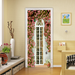 coloribbon peel and stick pvc 3d flowers door sticker