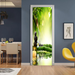 Coloribbon peel and stick creative environmentally friendly removable 3D door stickers