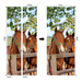 coloribbon peel and stick creative decorative pvc 3d a couple horses door sticker