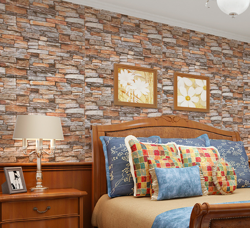 3D three-dimensional cultural brick wallpaper
