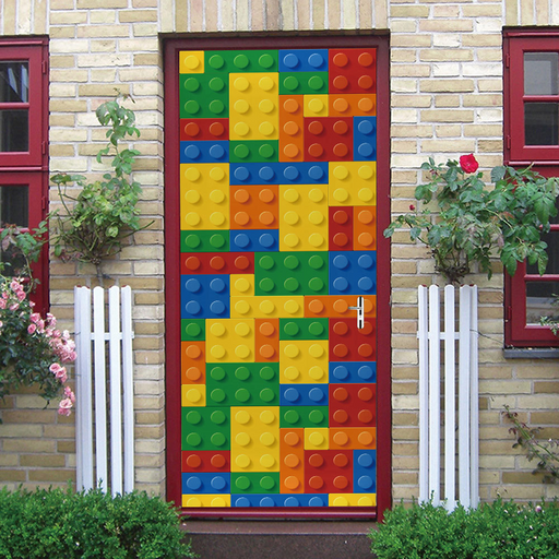 3D LEGO Modular decal for door