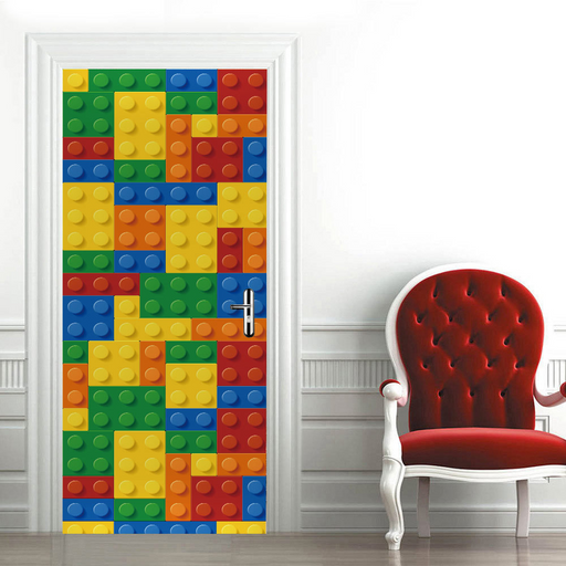 3D LEGO Modular decals for doors