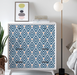 coloribbon peel and stick blue and yellow geometric  sticker for furniture