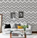 coloribbon living room backsplash peel and stick geometric wave pattern wallpaper