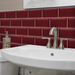 coloribbon 3d waterproof self-adhesive red brick tile decals