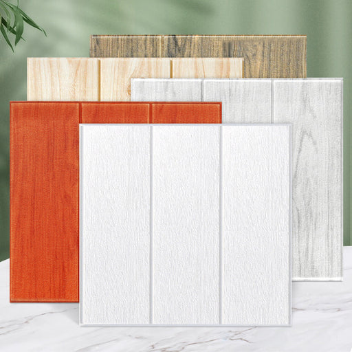 coloriboon peel and stick  3d square wood grain wallpaper with different colors