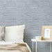 coloribbon blue and grey grasscloth peel and stick wallpaper