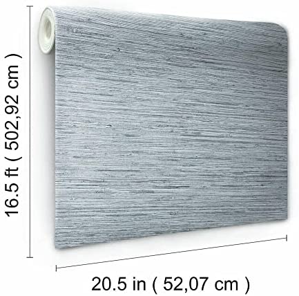 coloribbon blue and grey grasscloth peel and stick wall panel