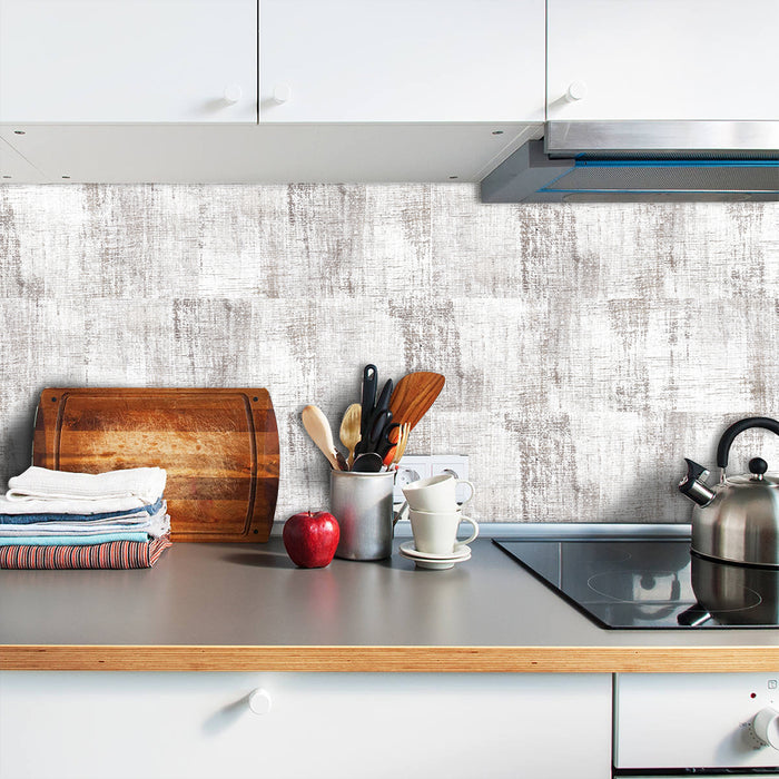 coloribbon white wood grain design wallpapers for kitchen decoration