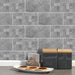coloribbon 3d waterproof creative peel and stick dark grey cement tile stickers for kitchen