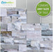 coloribbon peel and sticker 3d light grey brick murals cover any size of tile
